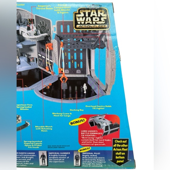 Star Wars Action Fleet Death Star Playset with Black and Gray Details New in box - Picture 8 of 12